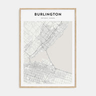 Burlington, Canada Map Portrait Poster