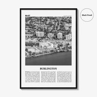Burlington Print Black and White Canada, Burlington Wall Art, Burlington Poster, Burlington Photo, Burlington Wall Décor, Ontario, Canada