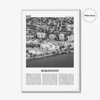 Burlington Print Black and White Canada, Burlington Wall Art, Burlington Poster, Burlington Photo, Burlington Wall Décor, Ontario, Canada