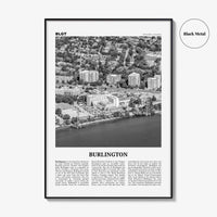 Burlington Print Black and White Canada, Burlington Wall Art, Burlington Poster, Burlington Photo, Burlington Wall Décor, Ontario, Canada