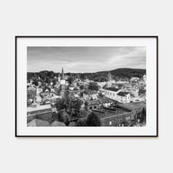 Burlington, Vermont Landscape B&W Poster