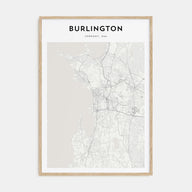 Burlington, Vermont Map Portrait Poster