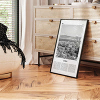 Bursa Print Black and White, Bursa Wall Art, Bursa Poster, Bursa Photo, Bursa Wall Décor, Bursa Map, Turkey