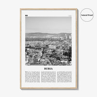 Bursa Print Black and White, Bursa Wall Art, Bursa Poster, Bursa Photo, Bursa Wall Décor, Bursa Map, Turkey