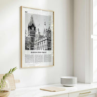 Burton upon Trent Print Black and White, Burton upon Trent Wall Art, Burton upon Trent Poster, Burton upon Trent Photo, Wall Décor, Map