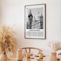 Burton upon Trent Print Black and White, Burton upon Trent Wall Art, Burton upon Trent Poster, Burton upon Trent Photo, Wall Décor, Map
