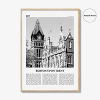 Burton upon Trent Print Black and White, Burton upon Trent Wall Art, Burton upon Trent Poster, Burton upon Trent Photo, Wall Décor, Map