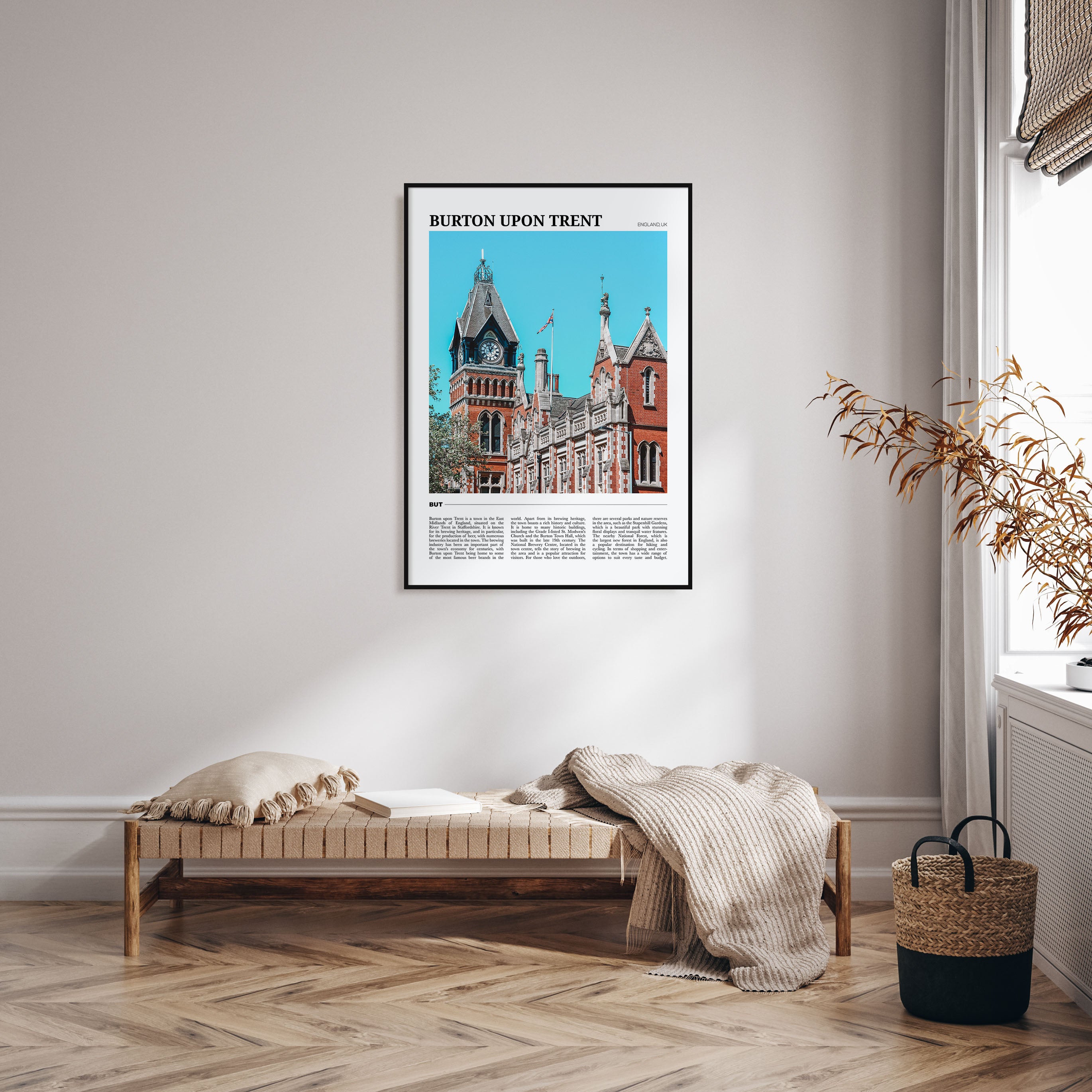 Burton upon Trent Travel Color Poster