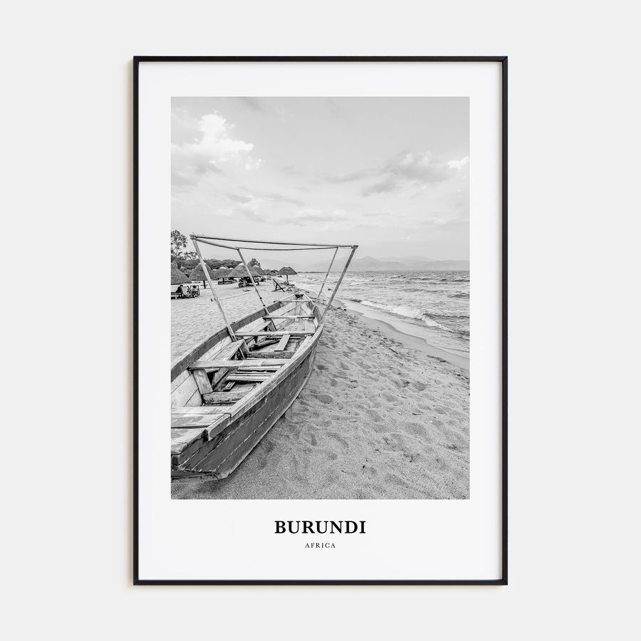 Burundi Portrait B&W Poster
