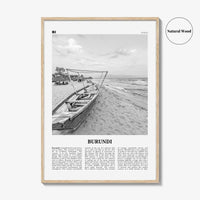 Burundi Print Black and White, Burundi Wall Art, Burundi Poster, Burundi Photo, Burundi Wall Decor, Country Art Print, Africa