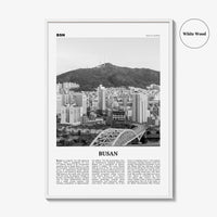 Busan Print Black and White No 2, Busan Wall Art, Busan Poster, Busan Photo, Busan Wall Decor, Pusan, South Korea, 부산 부산직할시 대한민국 한국 남한 지도