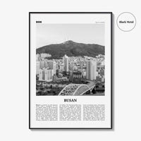 Busan Print Black and White No 2, Busan Wall Art, Busan Poster, Busan Photo, Busan Wall Decor, Pusan, South Korea, 부산 부산직할시 대한민국 한국 남한 지도
