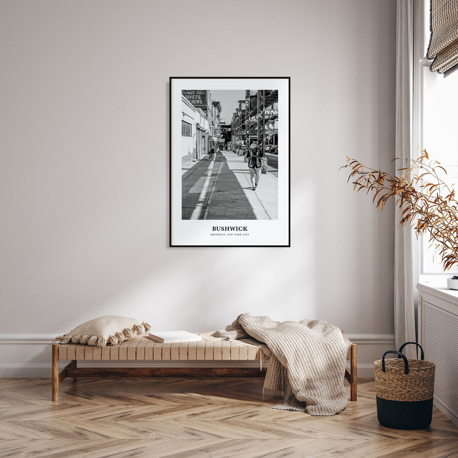 Bushwick Portrait B&W Poster