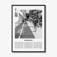 Bushwick Print Black and White, Bushwick Wall Art, Bushwick Poster, Bushwick Photo, Bushwick Wall Décor,Bushwick, New York City, USA