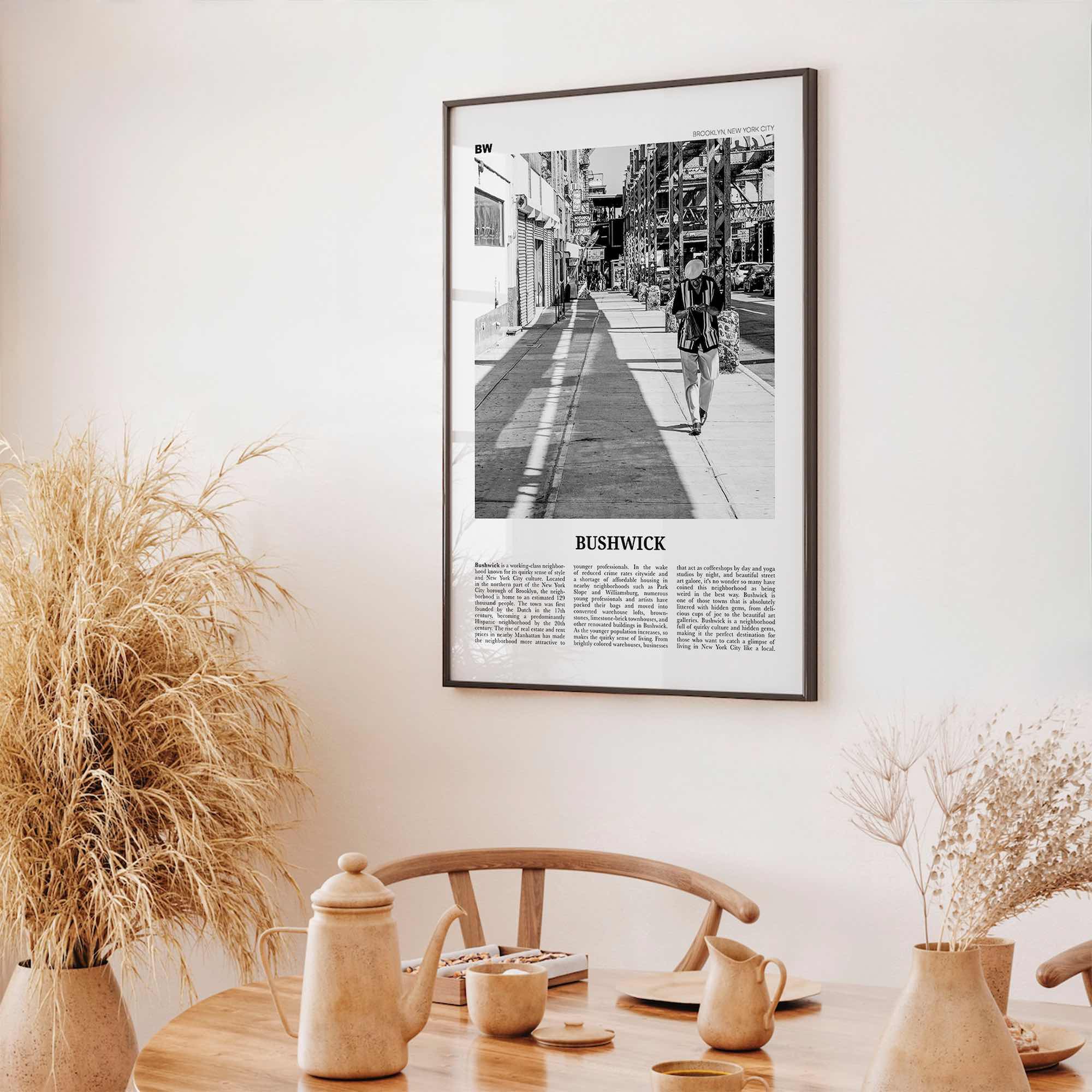 Bushwick Print Black and White, Bushwick Wall Art, Bushwick Poster, Bushwick Photo, Bushwick Wall Décor,Bushwick, New York City, USA