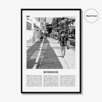 Bushwick Print Black and White, Bushwick Wall Art, Bushwick Poster, Bushwick Photo, Bushwick Wall Décor,Bushwick, New York City, USA