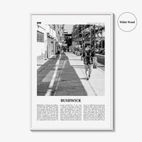 Bushwick Print Black and White, Bushwick Wall Art, Bushwick Poster, Bushwick Photo, Bushwick Wall Décor,Bushwick, New York City, USA