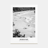 Byron Bay Portrait B&W No 1 Poster