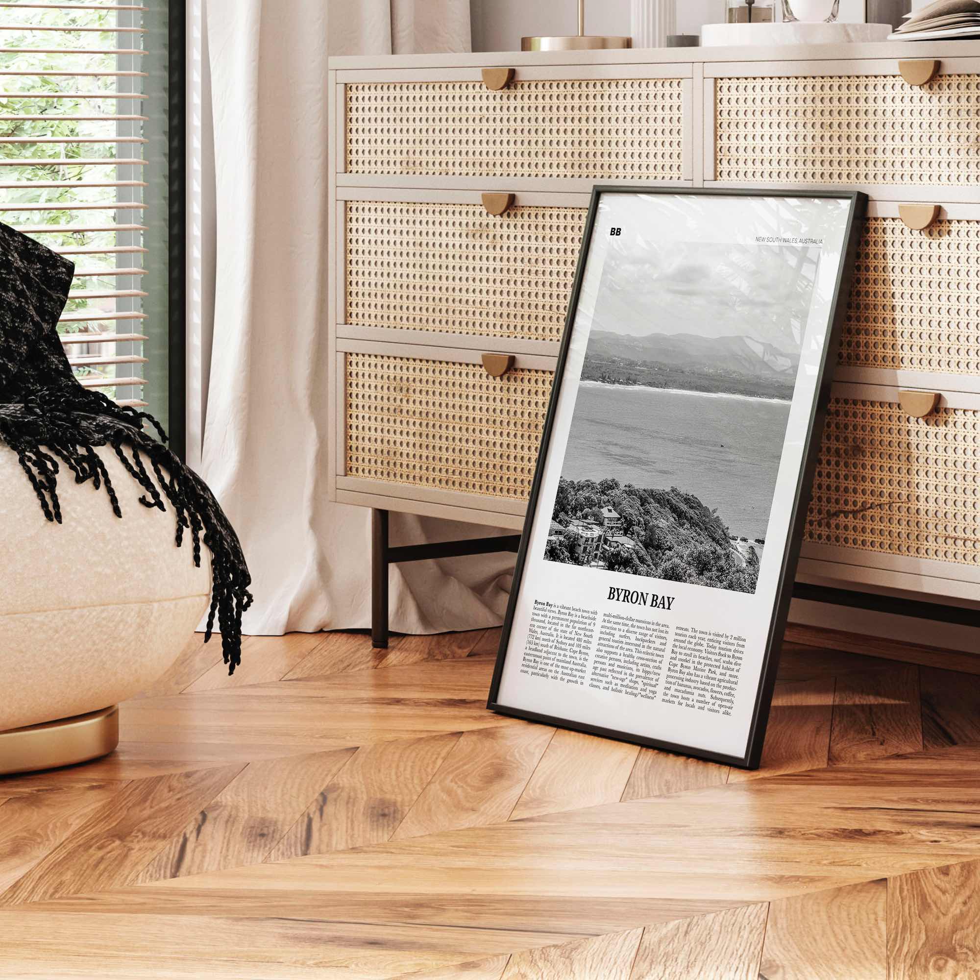 Byron Bay Print Black and White No 2, Byron Bay Wall Art, Byron Bay Poster, Byron Bay Photo, Byron Bay Decor, New South Wales Australia