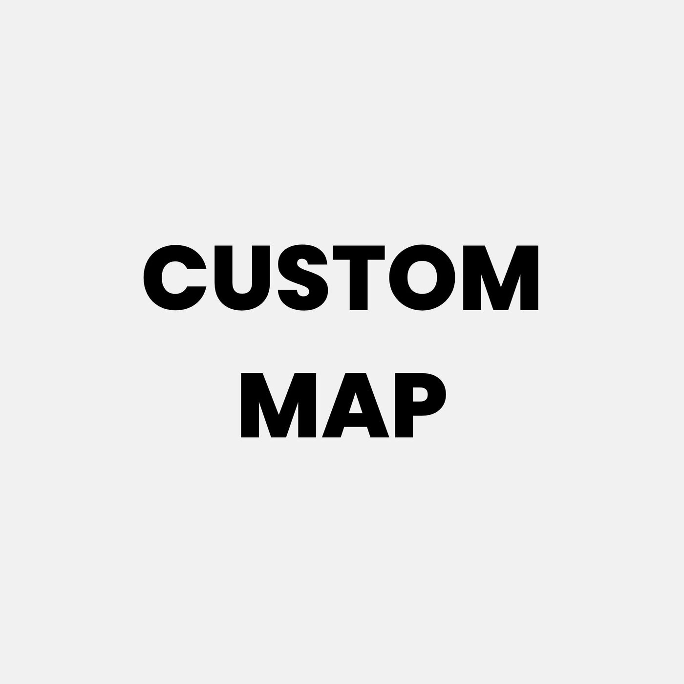 Trendy Custom Map Poster - Portrait