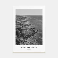 Cabo San Lucas Portrait B&W Poster