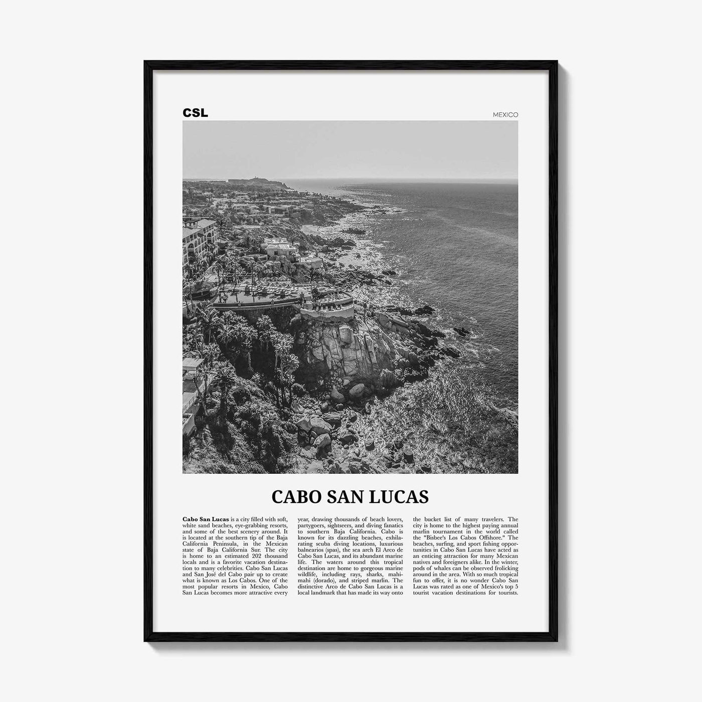 Cabo San Lucas Print Black and White, Cabo San Lucas Wall Art, Cabo San Lucas Poster, Cabo San Lucas Photo, Cabo San Lucas Wall, Mexico