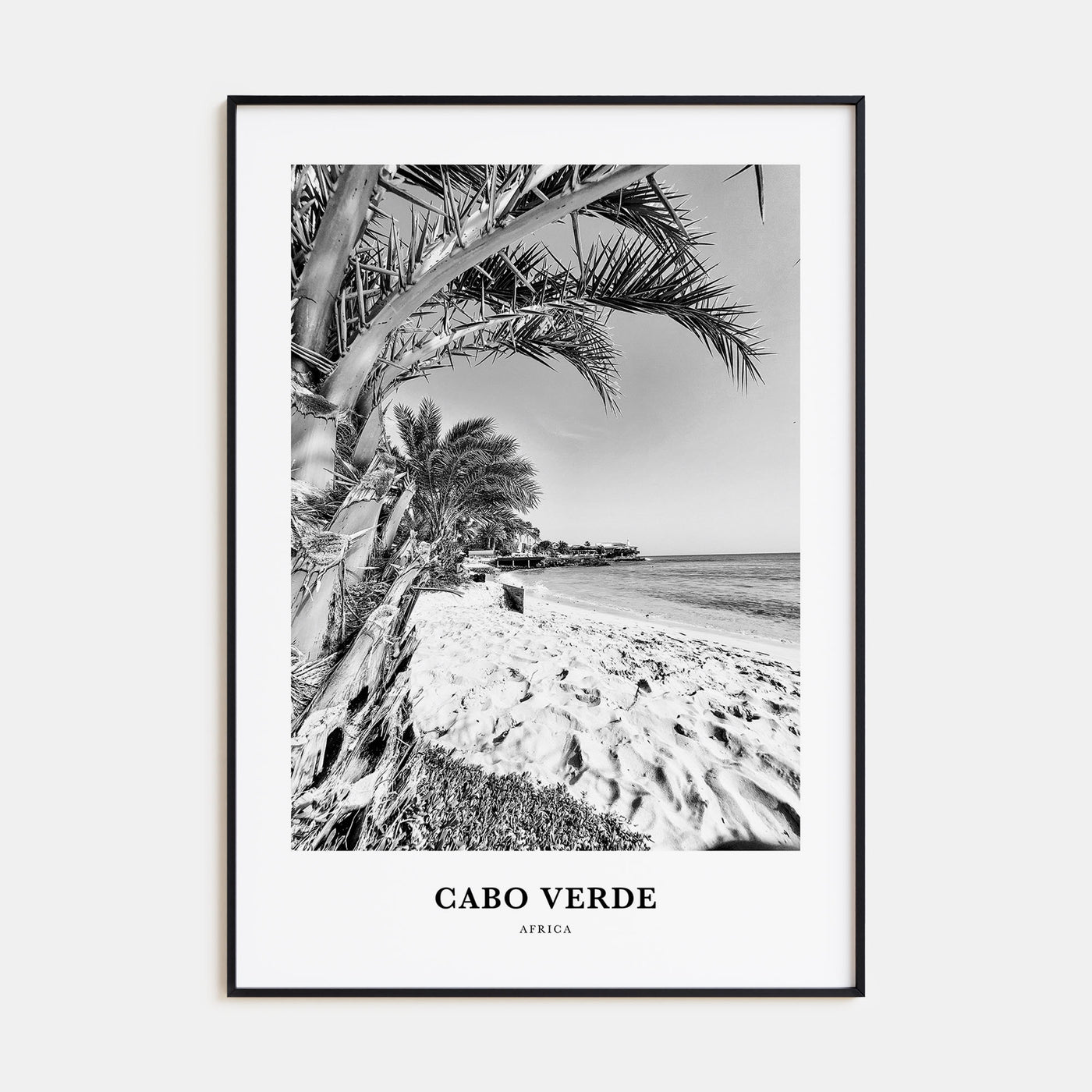 Cabo Verde Portrait B&W Poster