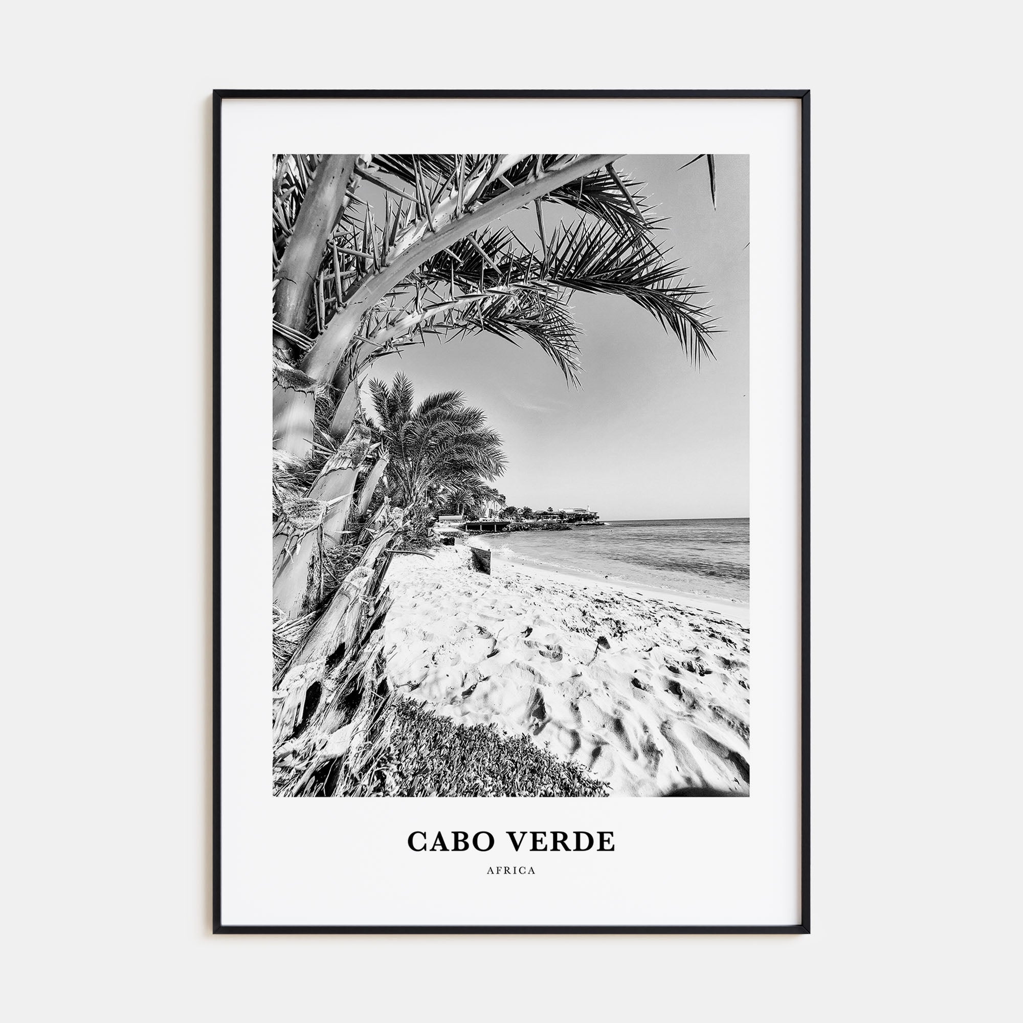 Cabo Verde Portrait B&W Poster