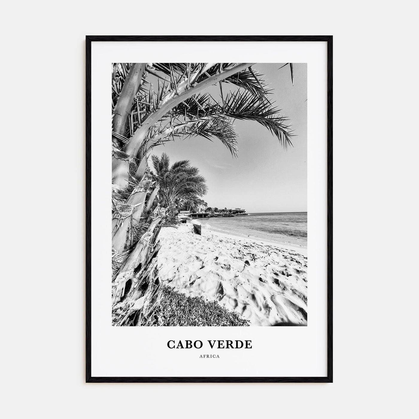 Cabo Verde Portrait B&W Poster