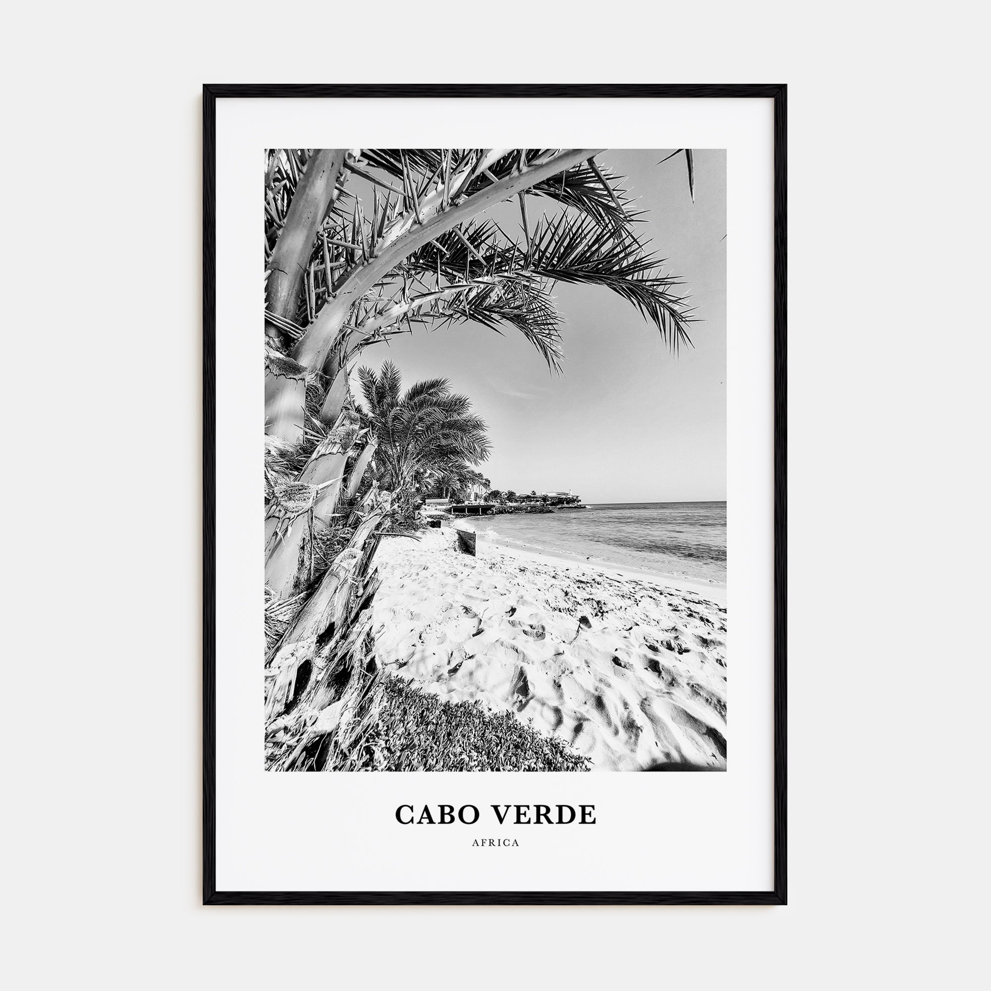 Cabo Verde Portrait B&W Poster