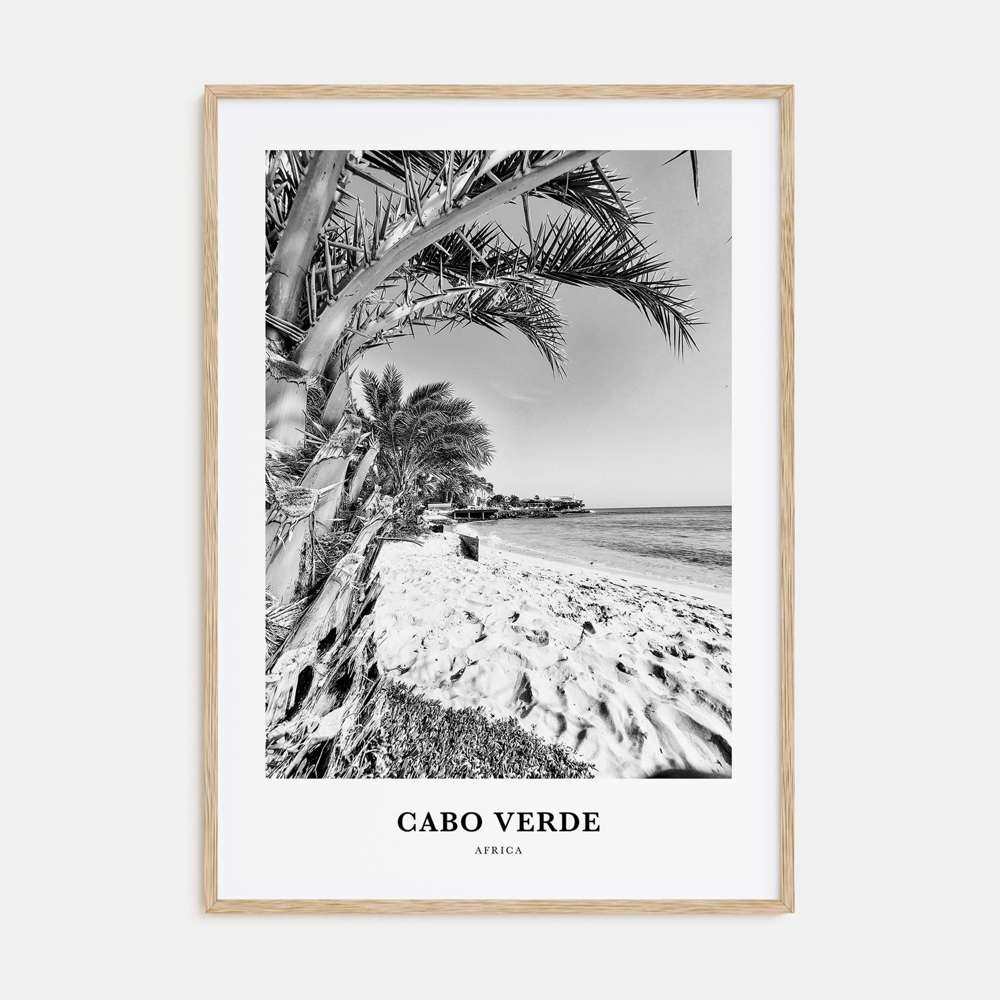 Cabo Verde Portrait B&W Poster