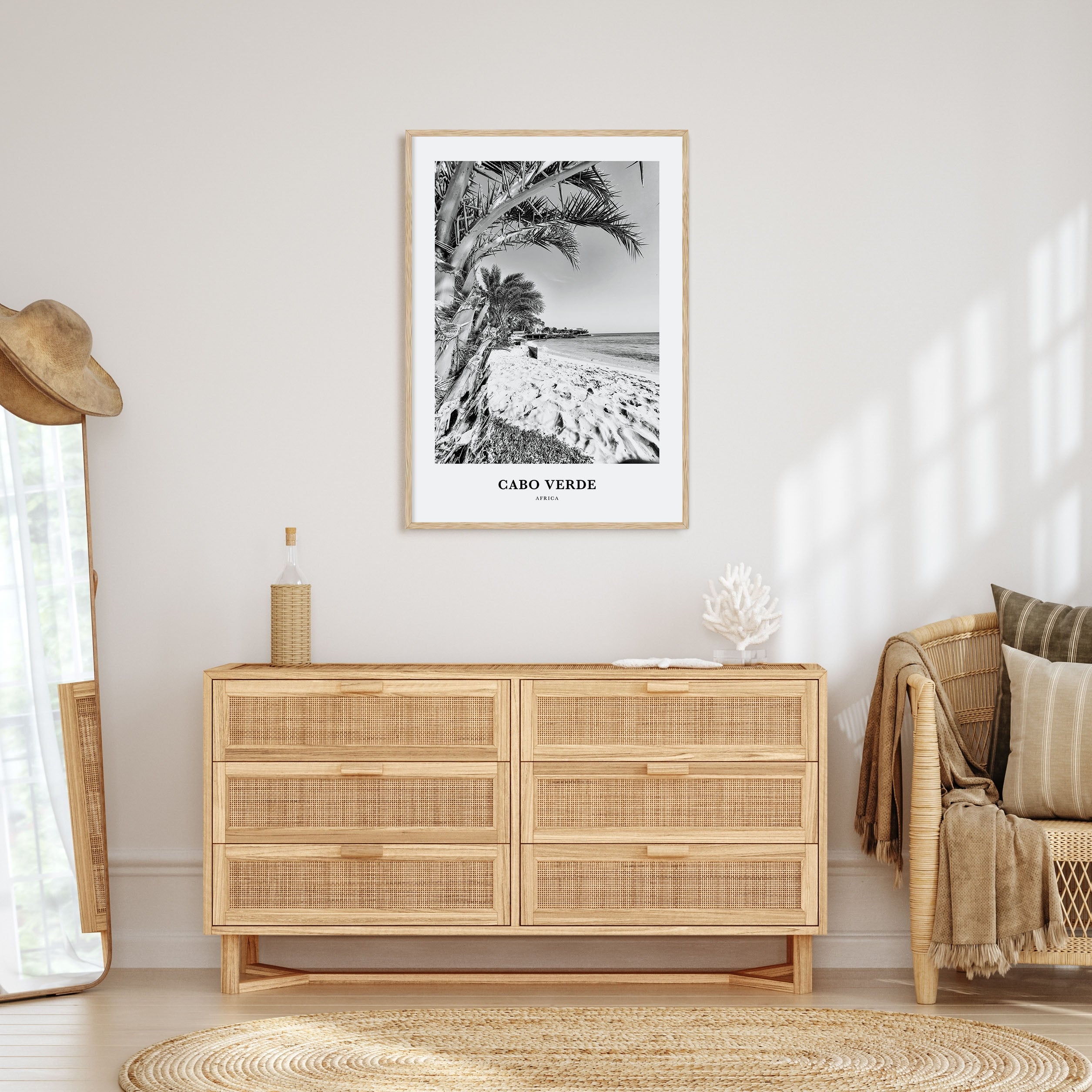 Cabo Verde Portrait B&W Poster