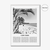Cabo Verde Print Black and White, Cape Verde Wall Art, Cape Verde Poster, Cape Verde Photo, Praia, Cabo Verde, Kabu Verdi, Portugal, Africa