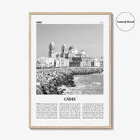 Cadiz Print Black and White, Cádiz Wall Art, Cádiz Poster, Cádiz Photo, Cádiz Wall Decor, City Art Print, Andalucia, Spain, España, Europe