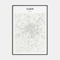 Caen Map Portrait Poster