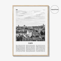 Caen Print Black and White No 1, Caen Wall Art, Caen Poster, Caen Photo, Caen Wall Decor, City Print, France, Kaem, Normandy, Calvados