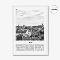 Caen Print Black and White No 1, Caen Wall Art, Caen Poster, Caen Photo, Caen Wall Decor, City Print, France, Kaem, Normandy, Calvados