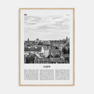 Caen Travel B&W No 1 Poster