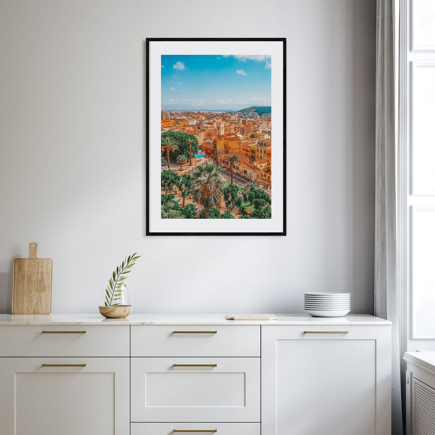 Cagliari Photo Color Poster
