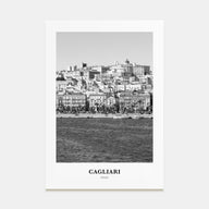 Cagliari Portrait B&W No 1 Poster