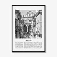 Cagliari Print Black and White No 2, Cagliari Wall Art, Cagliari Poster, Cagliari Photo, Cagliari Décor, Italy, Casteddu, Sardinia, Italia