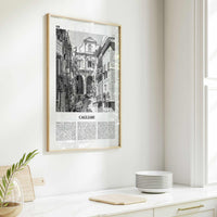 Cagliari Print Black and White No 2, Cagliari Wall Art, Cagliari Poster, Cagliari Photo, Cagliari Décor, Italy, Casteddu, Sardinia, Italia