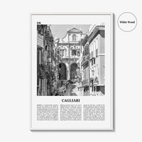 Cagliari Print Black and White No 2, Cagliari Wall Art, Cagliari Poster, Cagliari Photo, Cagliari Décor, Italy, Casteddu, Sardinia, Italia