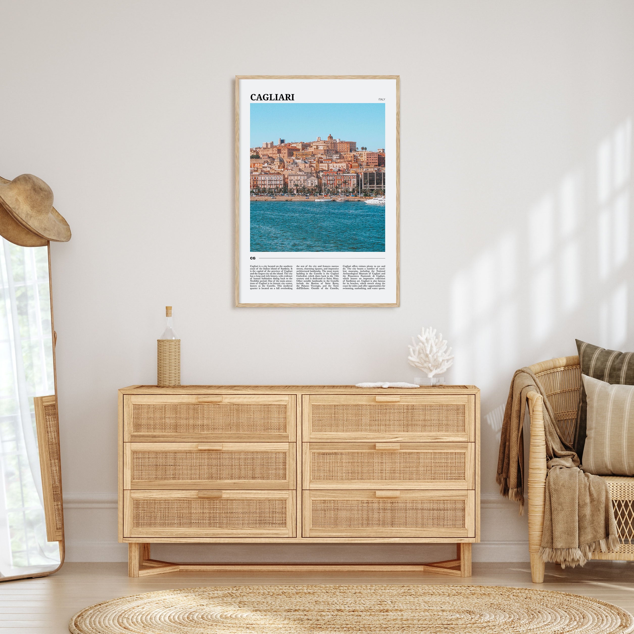 Cagliari Travel Color Poster