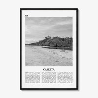 Cahuita Print Black and White, Cahuita Wall Art, Cahuita Poster, Cahuita Photo, Cahuita Wall Décor, Cahuita Map, Costa Rica