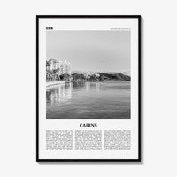Cairns Print Black and White, Cairns Wall Art, Cairns Poster, Cairns Photo, Cairns Wall Decor, City Print, Queensland, Australia, Oceania