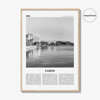 Cairns Print Black and White, Cairns Wall Art, Cairns Poster, Cairns Photo, Cairns Wall Decor, City Print, Queensland, Australia, Oceania