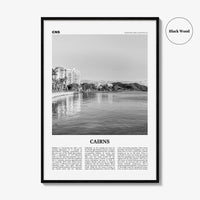 Cairns Print Black and White, Cairns Wall Art, Cairns Poster, Cairns Photo, Cairns Wall Decor, City Print, Queensland, Australia, Oceania