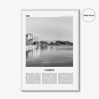 Cairns Print Black and White, Cairns Wall Art, Cairns Poster, Cairns Photo, Cairns Wall Decor, City Print, Queensland, Australia, Oceania