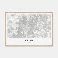 Cairo Map Landscape Poster